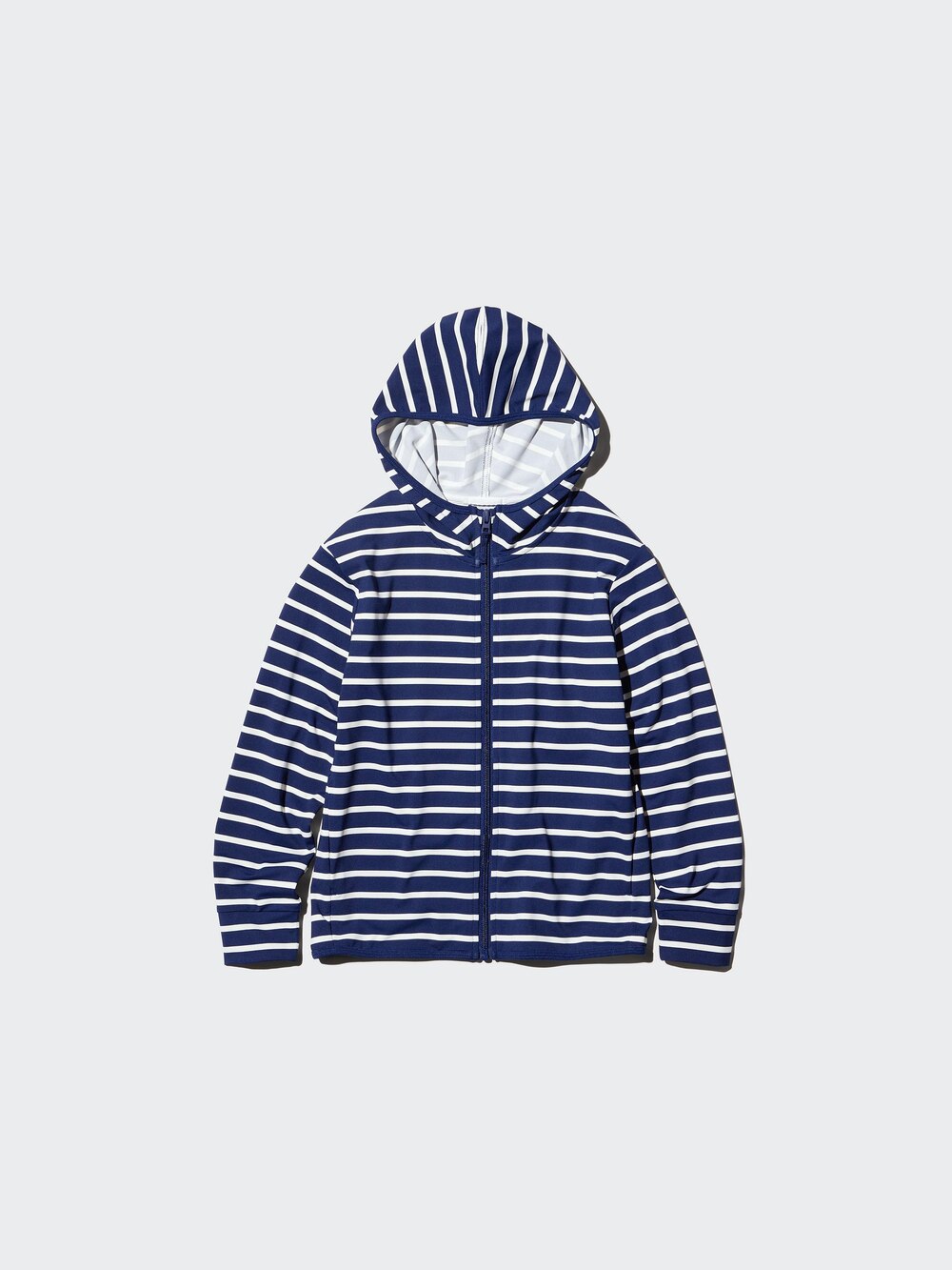 Uniqlo AIRism UV Protection Full Zip Hoodie | Striped — фото 5