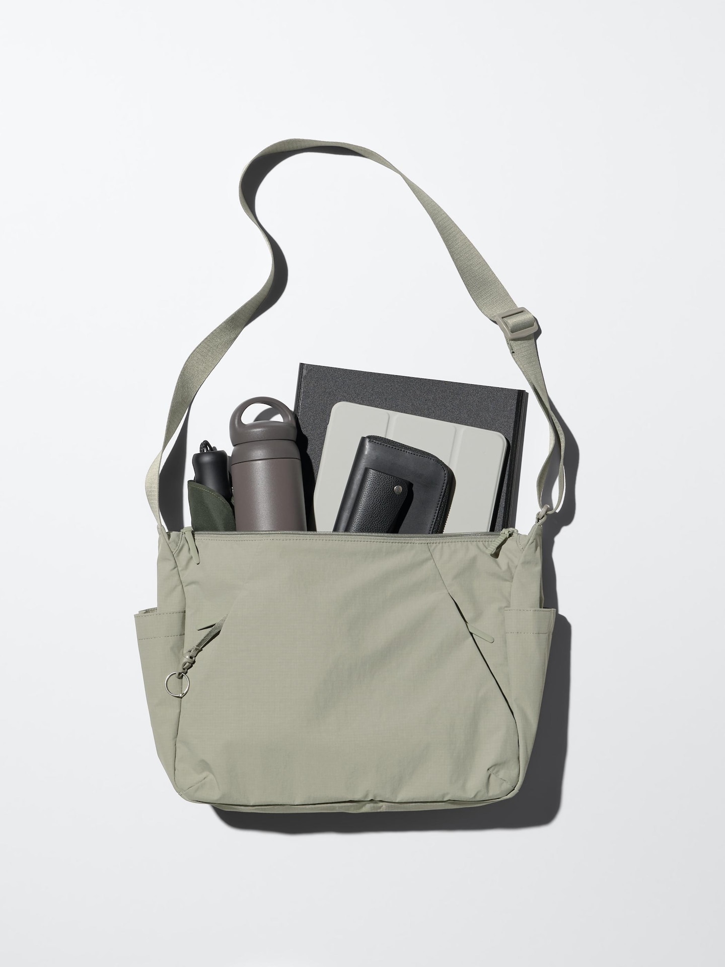 Сумка Uniqlo Utility Shoulder, цвет: Чёрный — фото 6