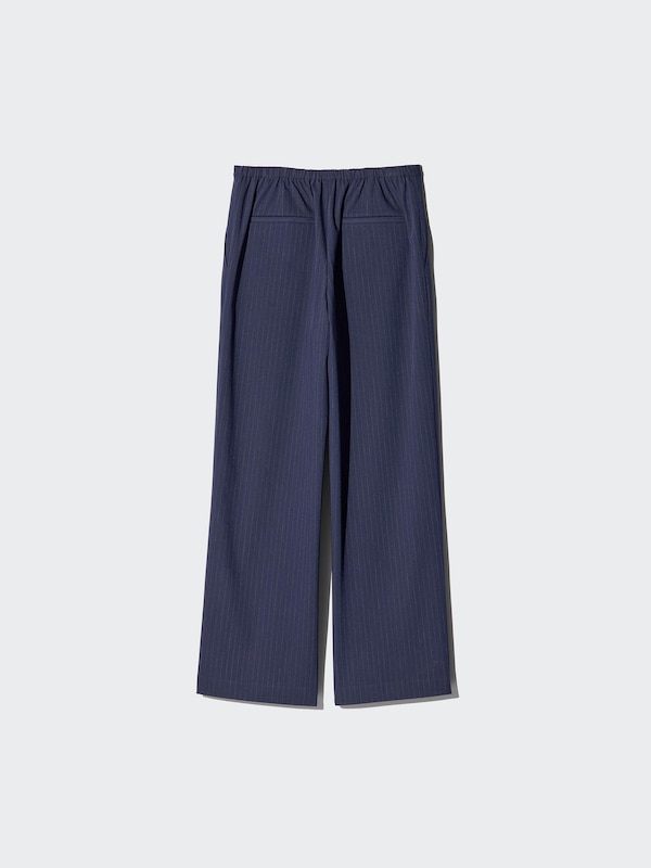 WOMEN SMART EASY TROUSERS STRIPED