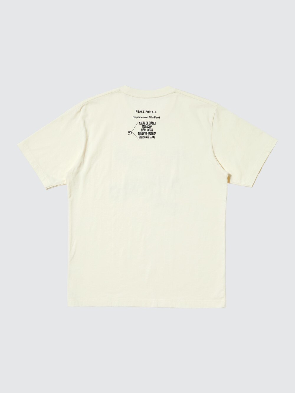 Uniqlo PEACE FOR ALL Graphic T-Shirt | Displacement Film Fund — фото 5