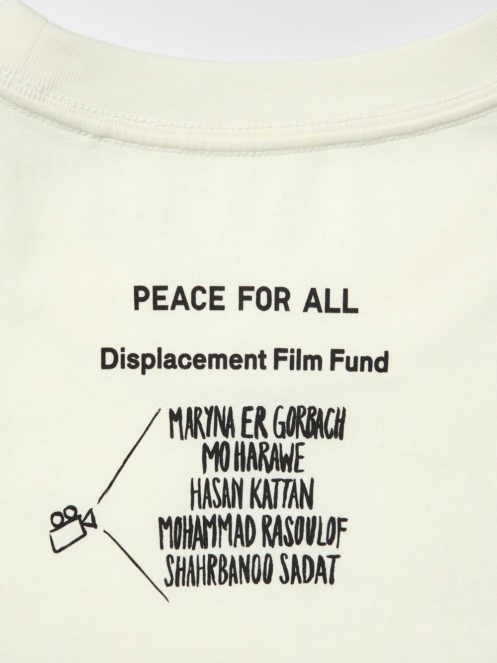 Uniqlo PEACE FOR ALL Graphic T-Shirt | Displacement Film Fund — фото 8