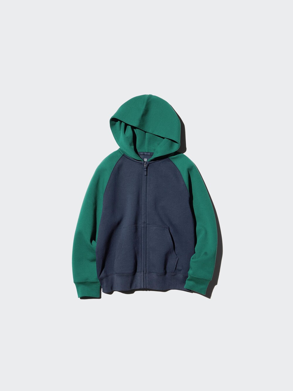 Uniqlo DRY Sweat Full-Zip Hoodie | Color Block — фото 5