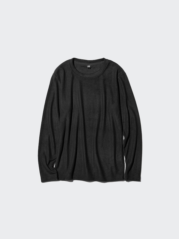 HEATTECH Fleece Crew Neck Long Sleeve T-Shirt