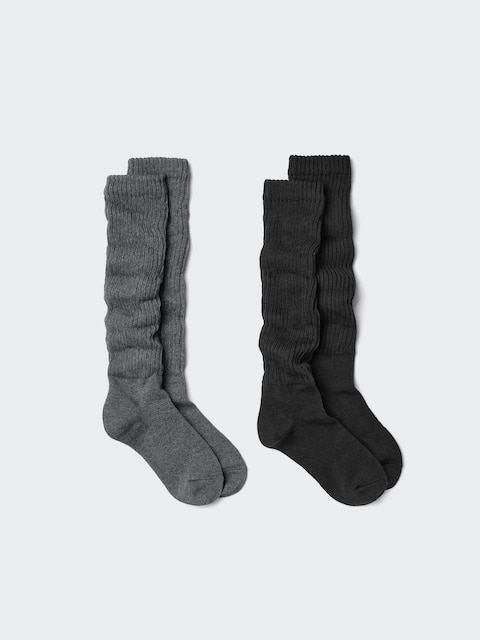 Женские носки Uniqlo Long Slouch Socks | 2 Pairs