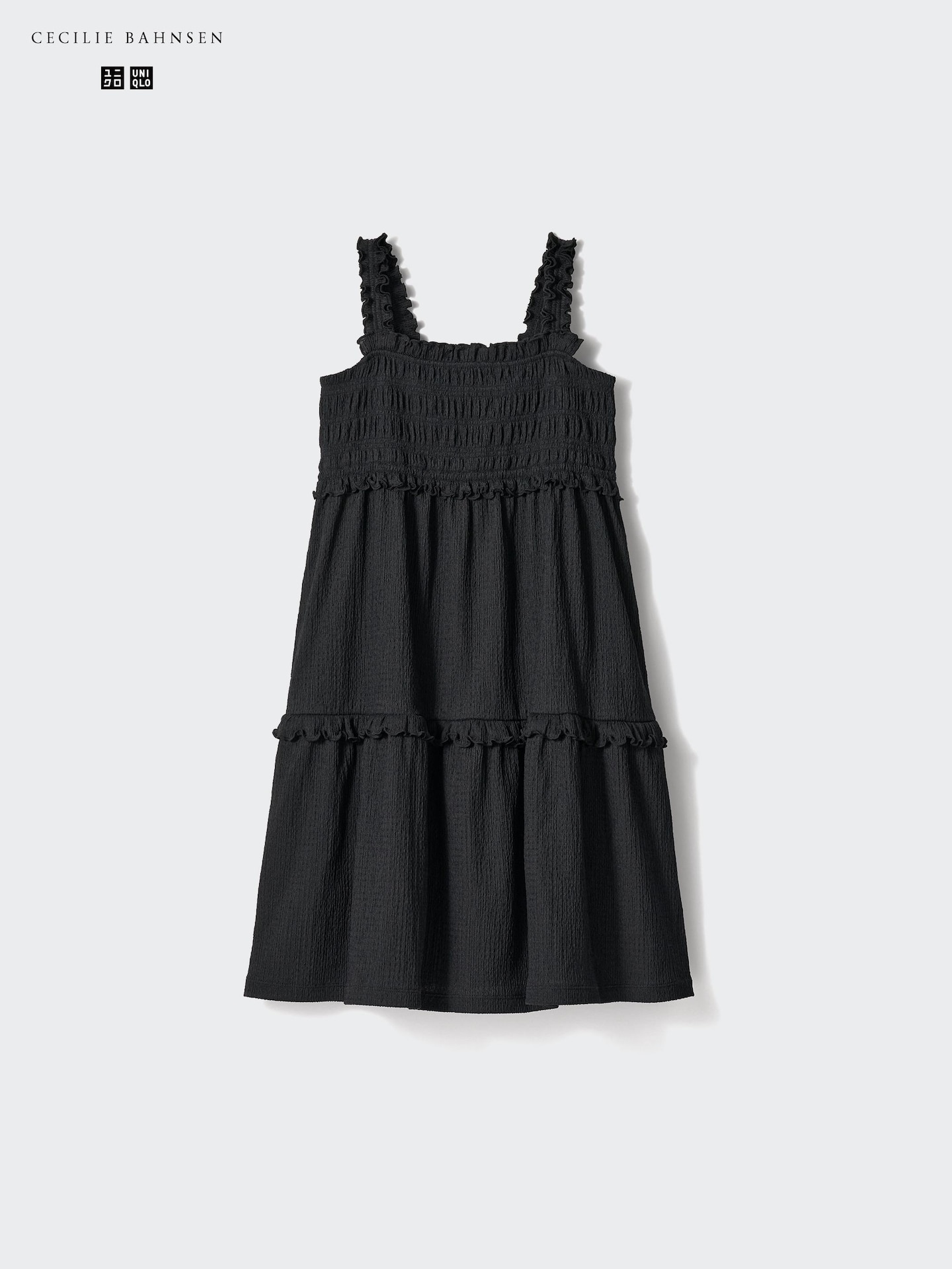 Детское платье Uniqlo со сборкой, цвет: Чёрный — фото 7