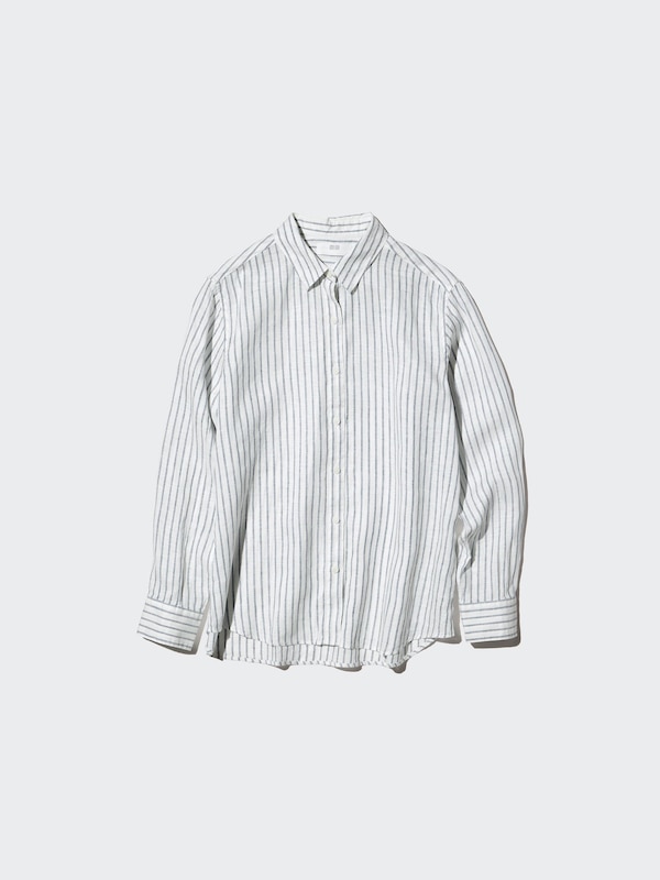 100% Premium Linen Shirt (Striped)