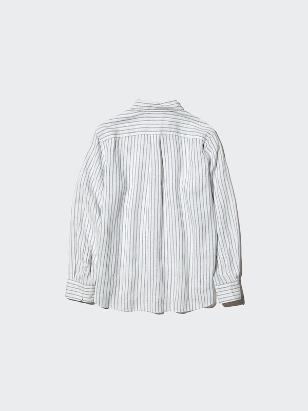 100% Premium Linen Shirt (Striped)