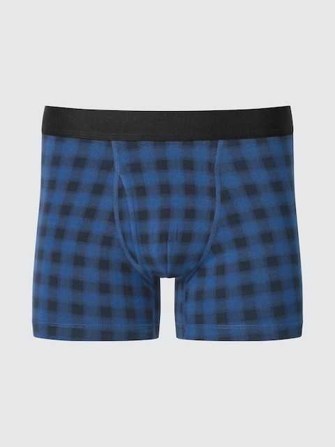 Uniqlo Cotton Boxer Briefs | Ombre Checked