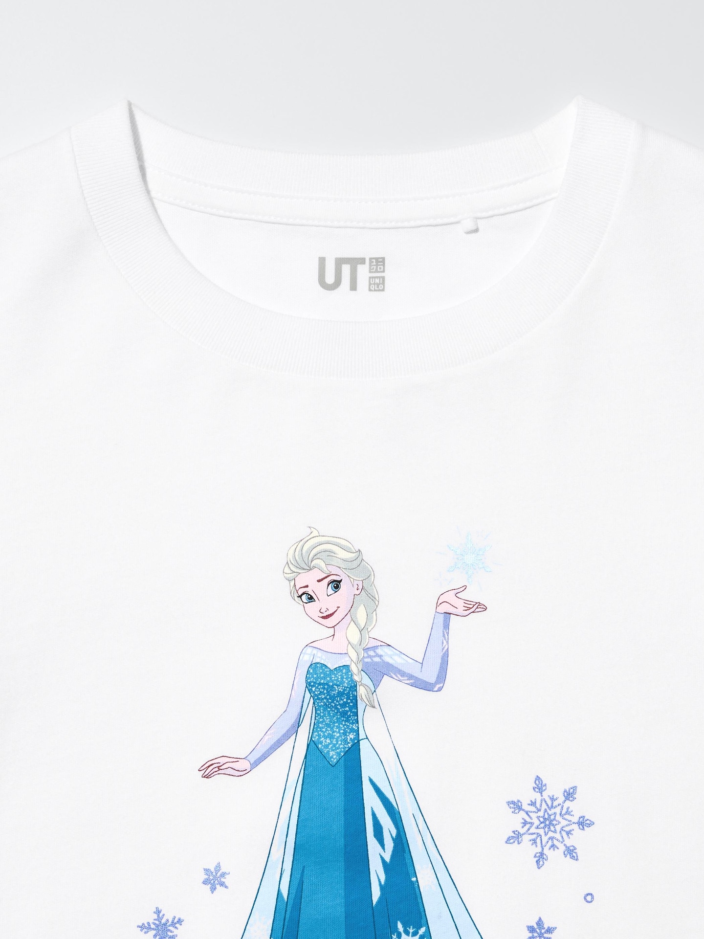 Детская футболка Uniqlo Magic For All Icons UT с принтом, Elsa, цвет: Белый — фото 4