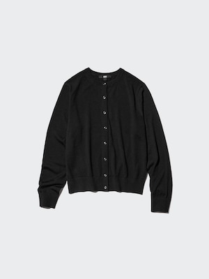 100% Australian Merino Crew Neck Cardigan