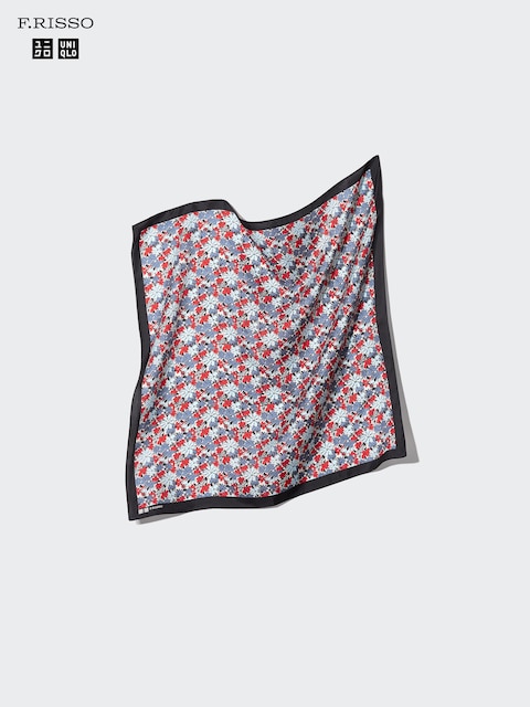 Женские аксессуары Uniqlo Silk Scarf | Flower Printed