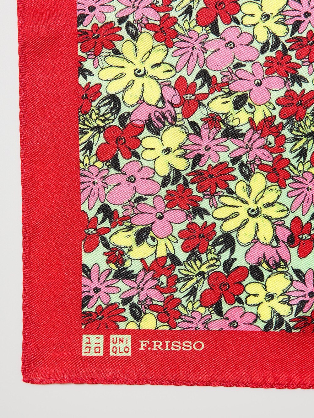 Женские аксессуары Uniqlo Silk Scarf | Flower Printed — фото 6