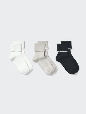 Socks (Scalloped, 3 Pairs)