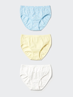 Cotton Stretch Briefs (Polka Dot, 3 Pairs)