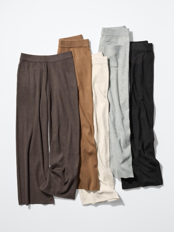 Pantalon tricoté lavable | long