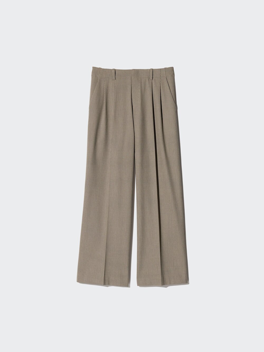 Женские брюки Uniqlo Smart Wide Straight Pants Check — фото 4
