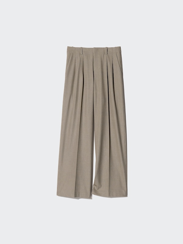 Pantalon sélect ample droit | Carreaux