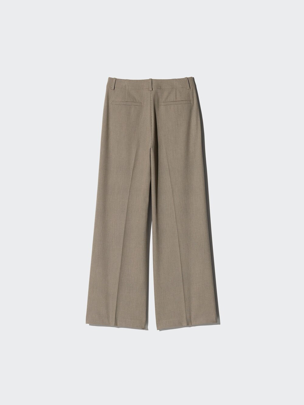 Женские брюки Uniqlo Smart Wide Straight Pants Check Tall — фото 5