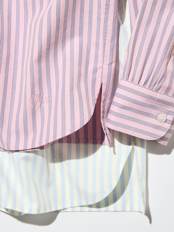 Cotton Volume Sleeve Shirt | Striped