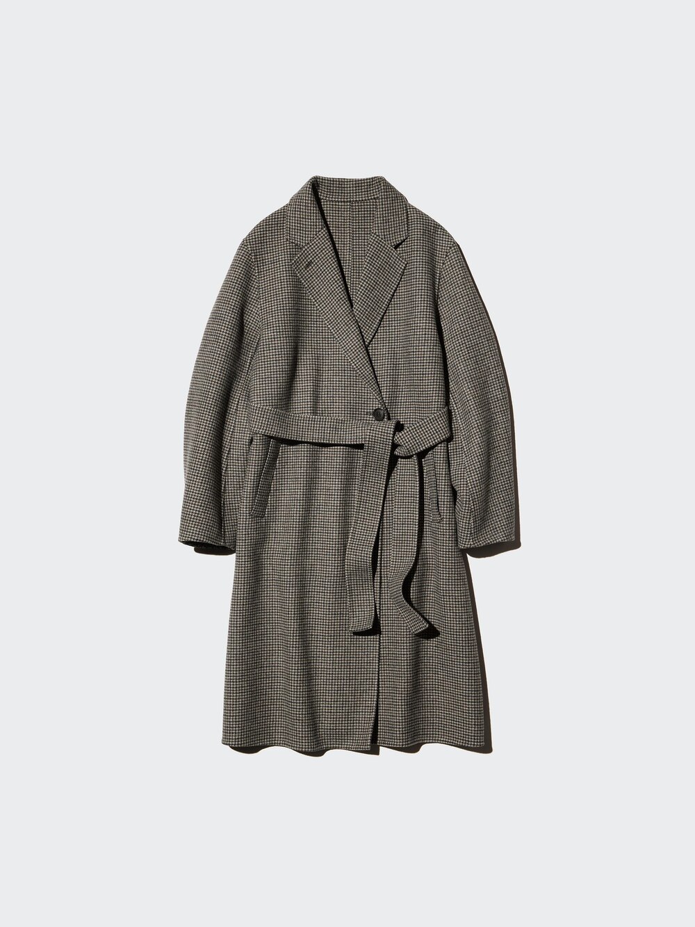 Женские куртки Uniqlo Double Face Relaxed Long Coat Pattern — фото 6