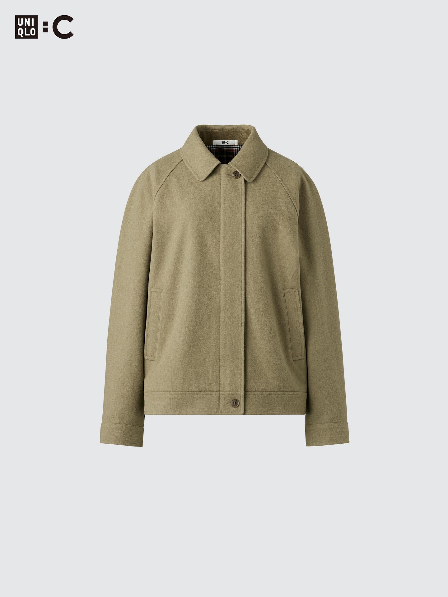 Куртка Uniqlo Wool Blend Harrington, цвет: Чёрный — фото 7