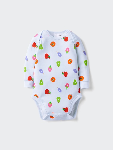 Боди Baby Caterpillar для детей, длинный рукав — Uniqlo