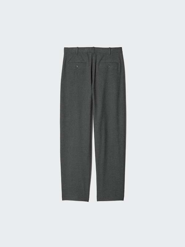 Pleated Relaxed Wide Trousers (Longer)