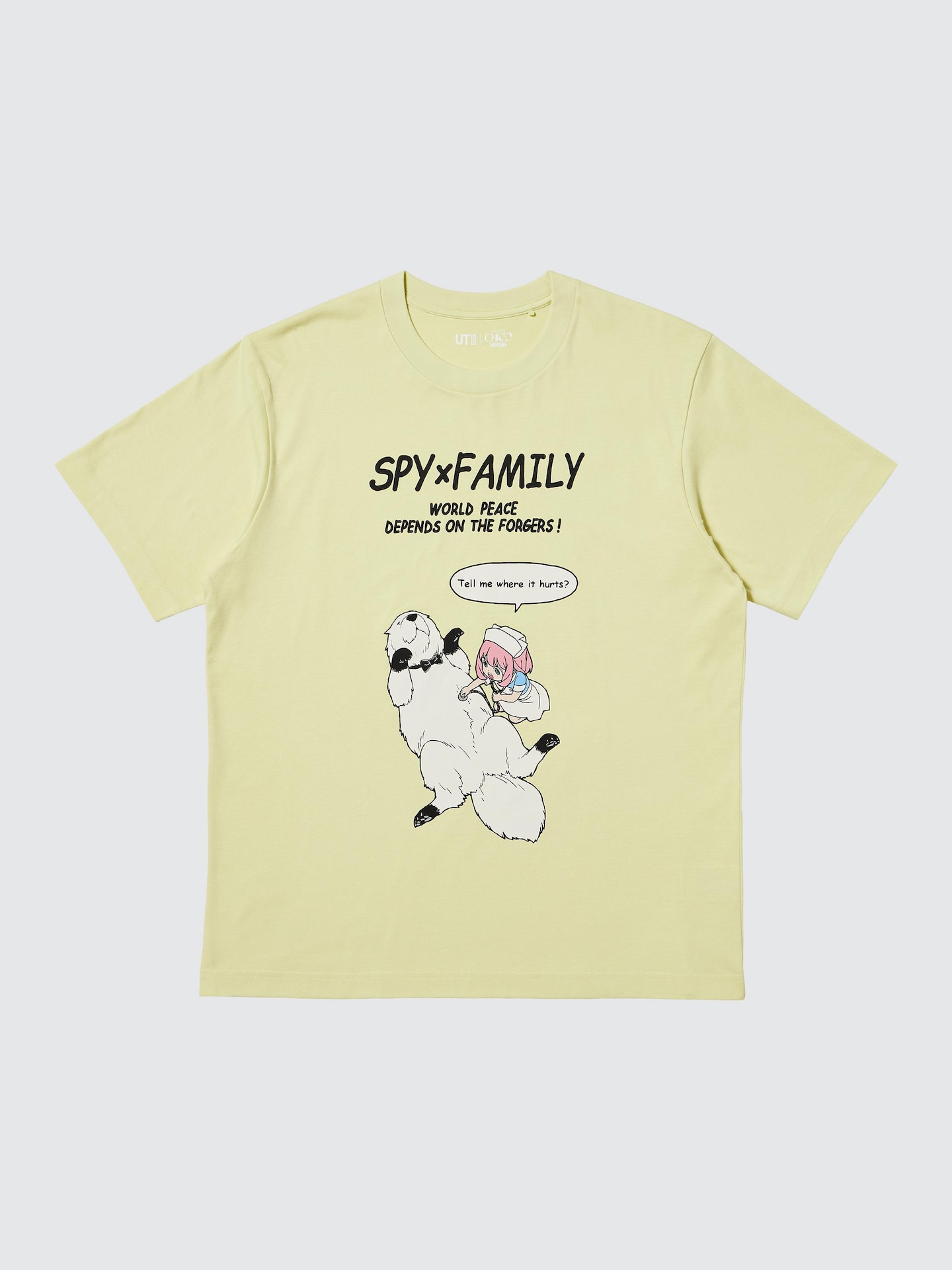 Мужская футболка Uniqlo Manga UT Shueisha 100th с принтом, Spy×Family, цвет: Жёлтый — фото 5