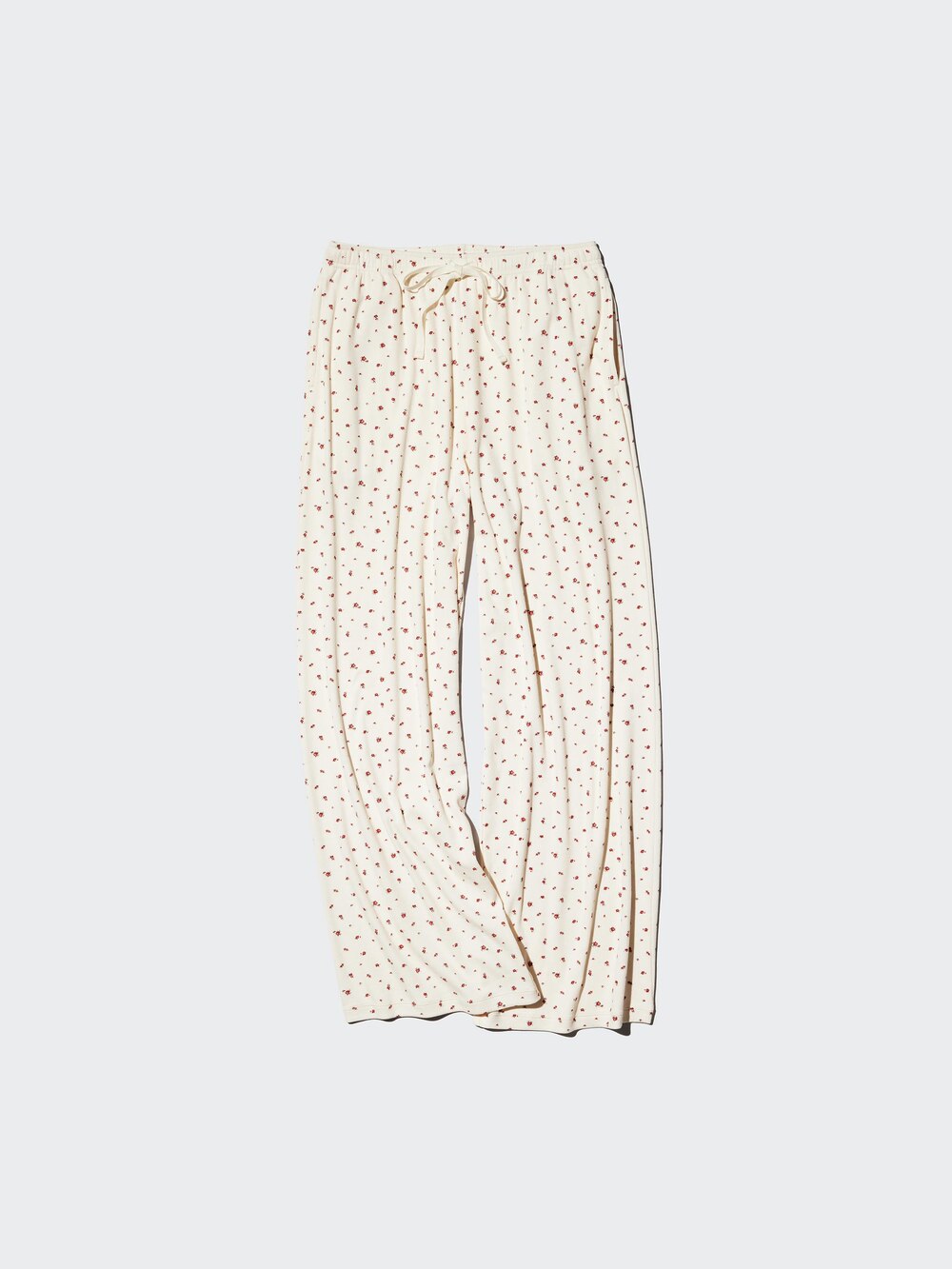 Uniqlo Ribbed Wide Easy Pants | Flower | Tall — фото 3