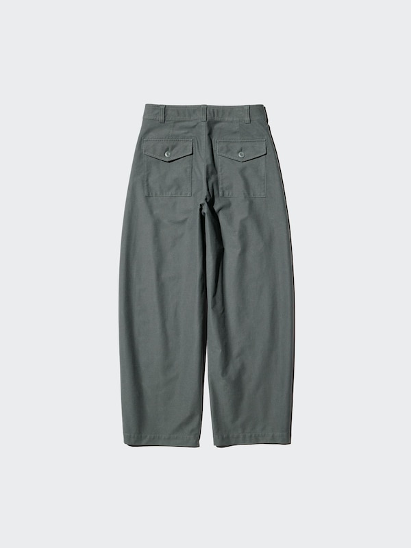 Jersey Barrel Leg Trousers (Shorter)