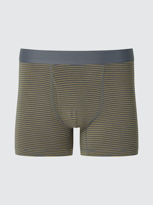 Cotton Boxer Briefs (Regular Rise, Striped)