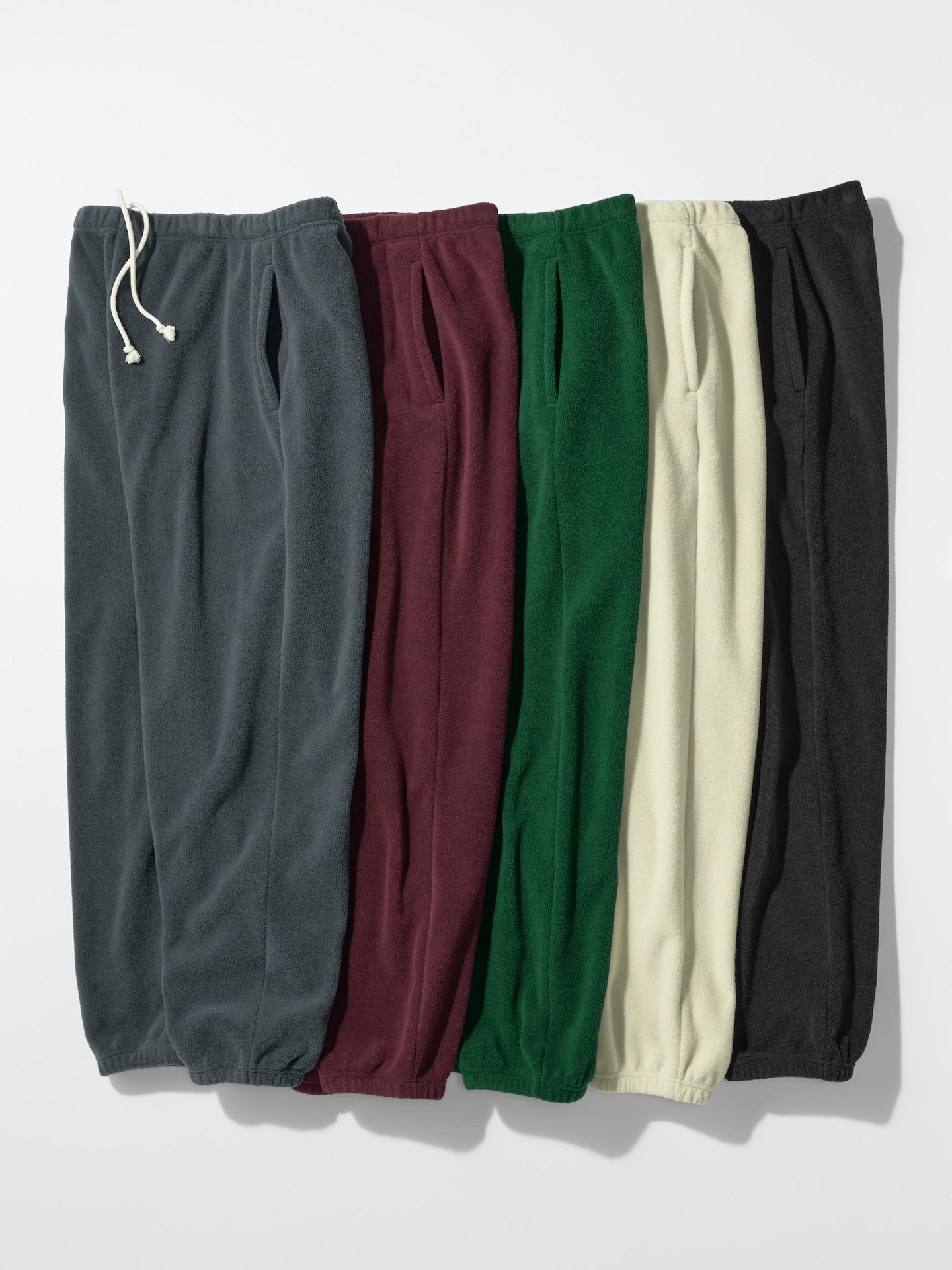 Брюки Uniqlo Fleece Jogger, цвет: Чёрный — фото 3