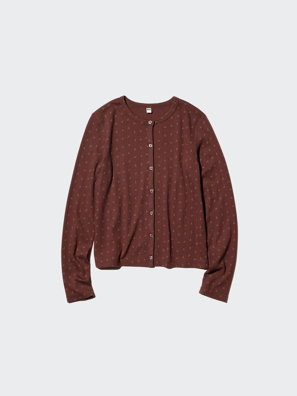Uniqlo Pointelle Cardigan | Cherry — фото 2