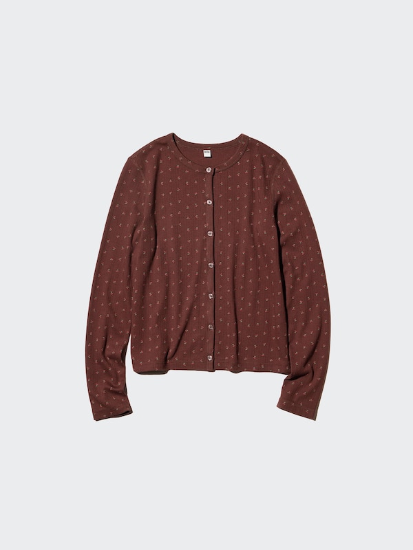 Pointelle Cardigan (Cherries)