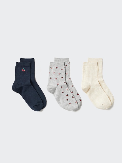 Женские носки Uniqlo Regular Socks | 3 Pairs | One Point