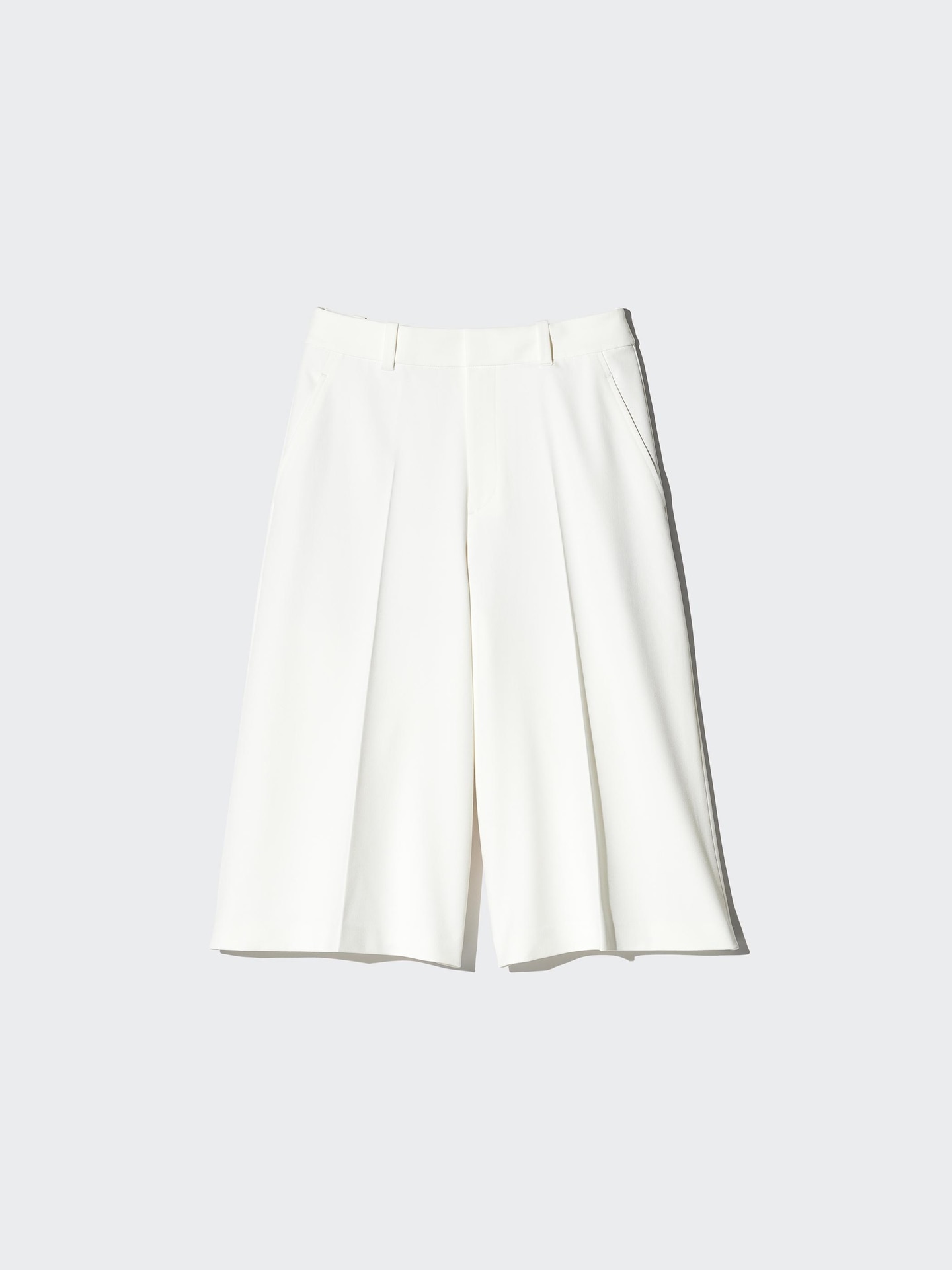 Женские брюки-кюлоты Uniqlo Smart, цвет: Белый — фото 2