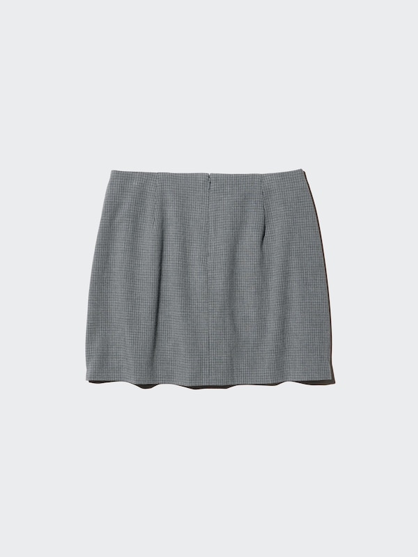 Gonna Pantalone con Spacco a Quadri
