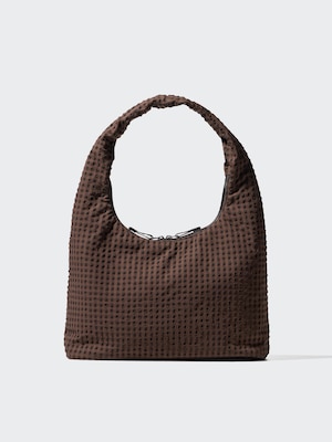 Seersucker Shoulder Bag (Gingham)