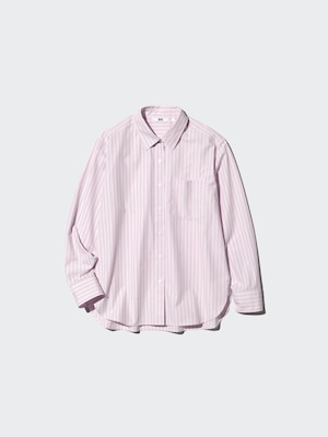 Cotton Blend Shirt (Striped)