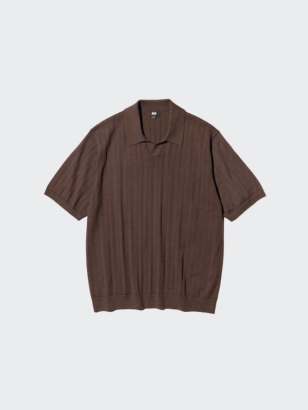 Knitted Skipper Polo Sweater | Short Sleeve | Washable
