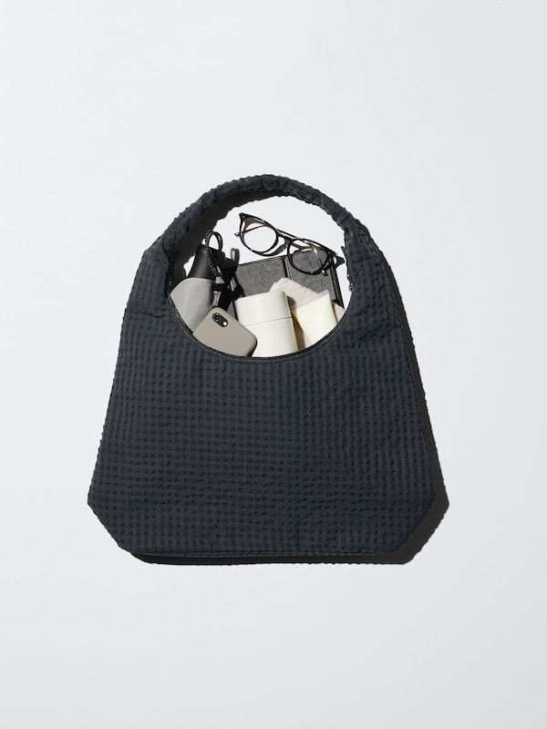 Seersucker Shoulder Bag