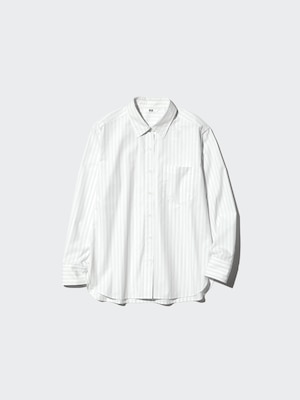 Cotton Blend Shirt (Striped)