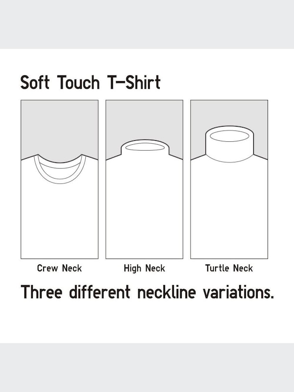 Soft Touch Mock Neck Long Sleeve T-Shirt