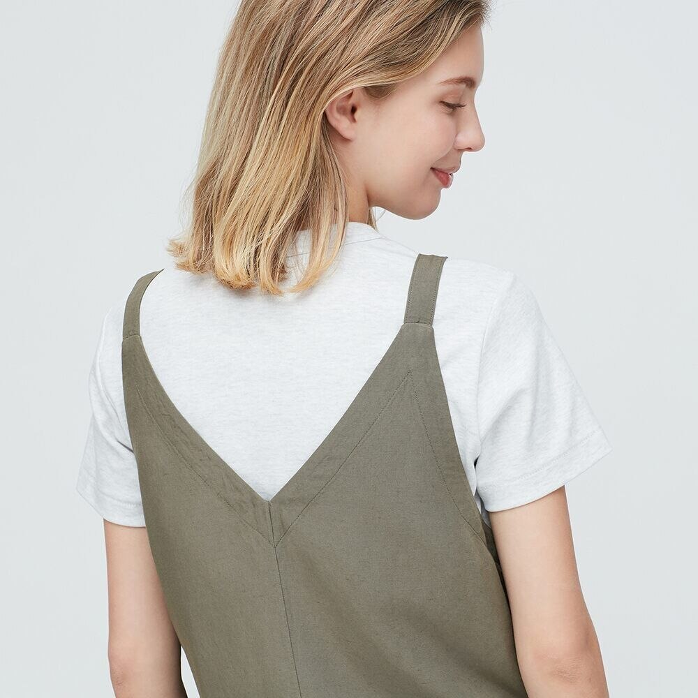 uniqlo linen blend jumpsuit