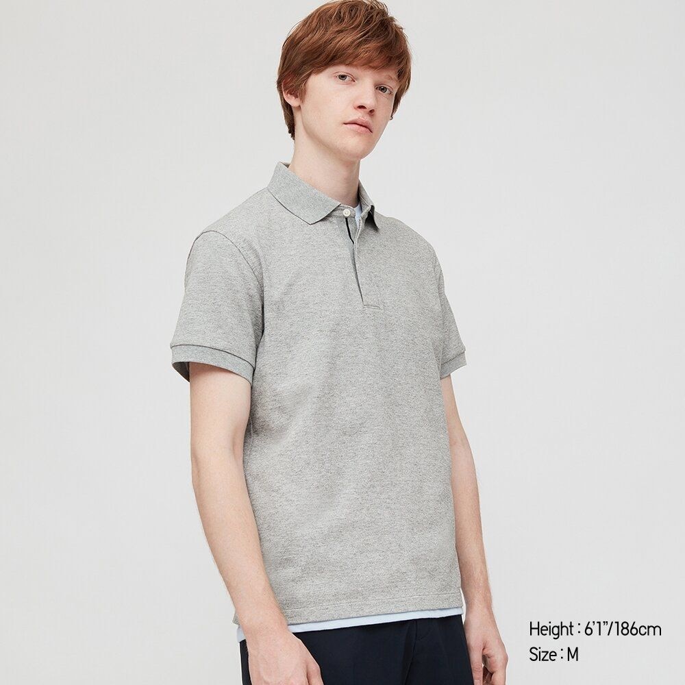 dry pique polo shirt uniqlo