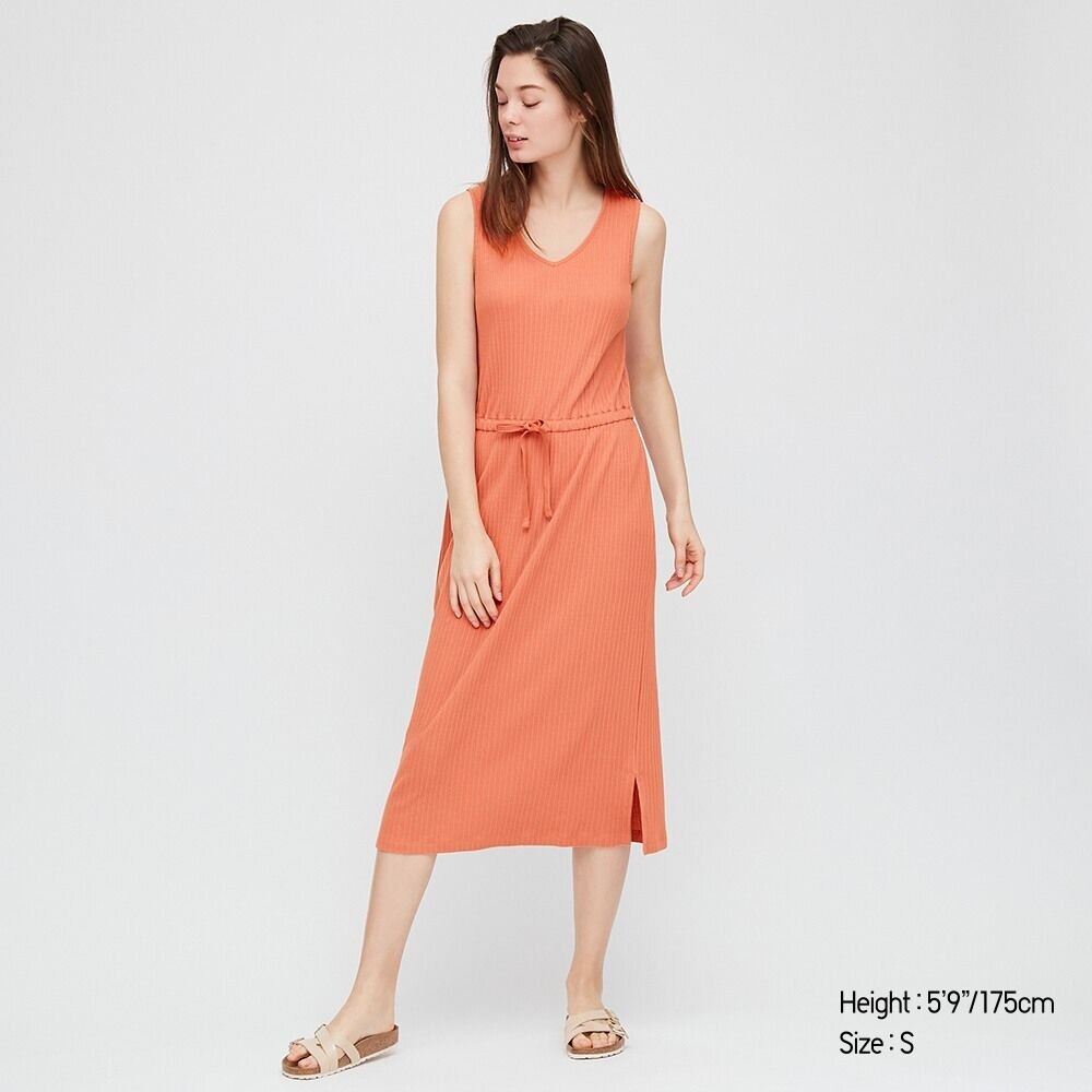 uniqlo orange dress