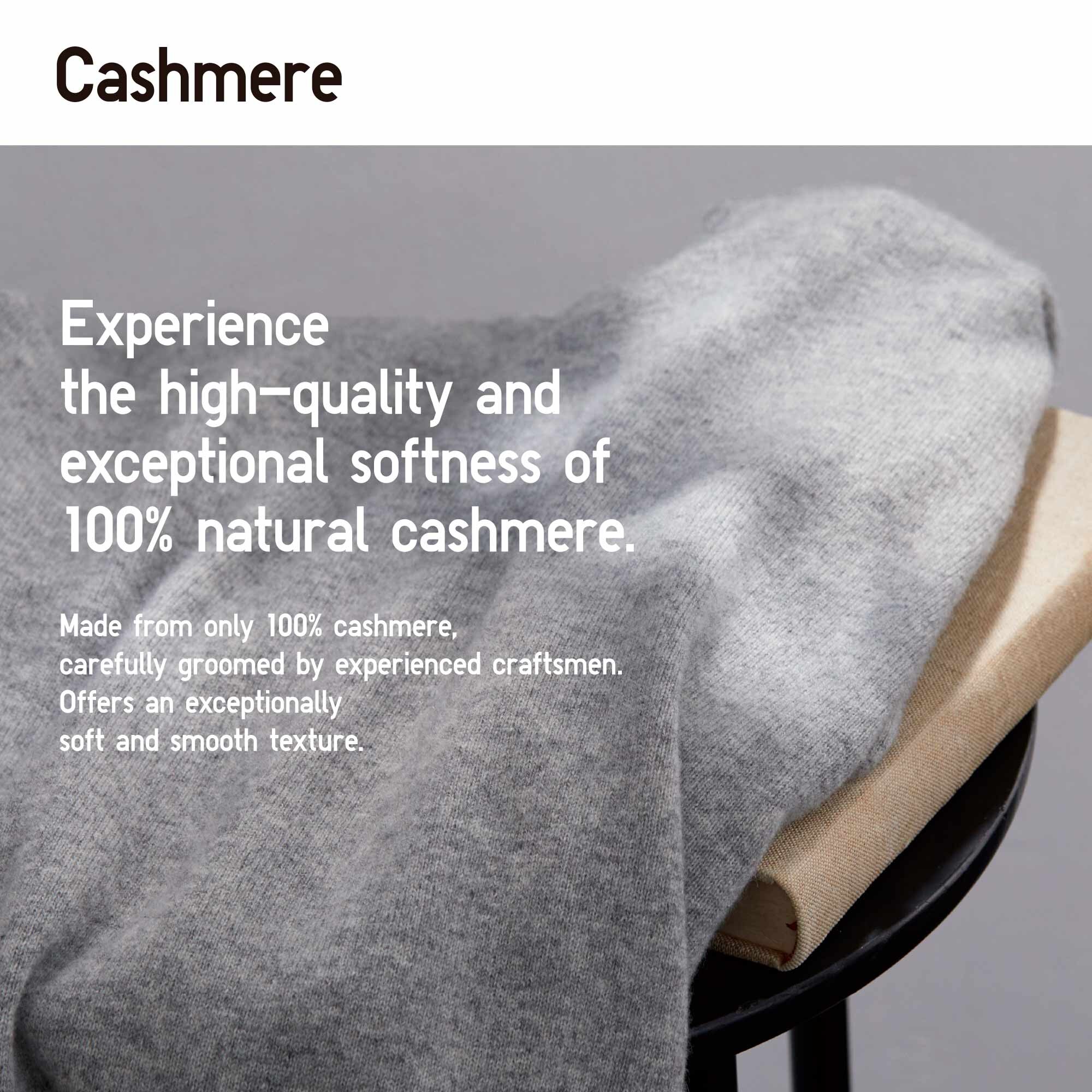 CASHMERE CREW NECK SWEATER | UNIQLO 