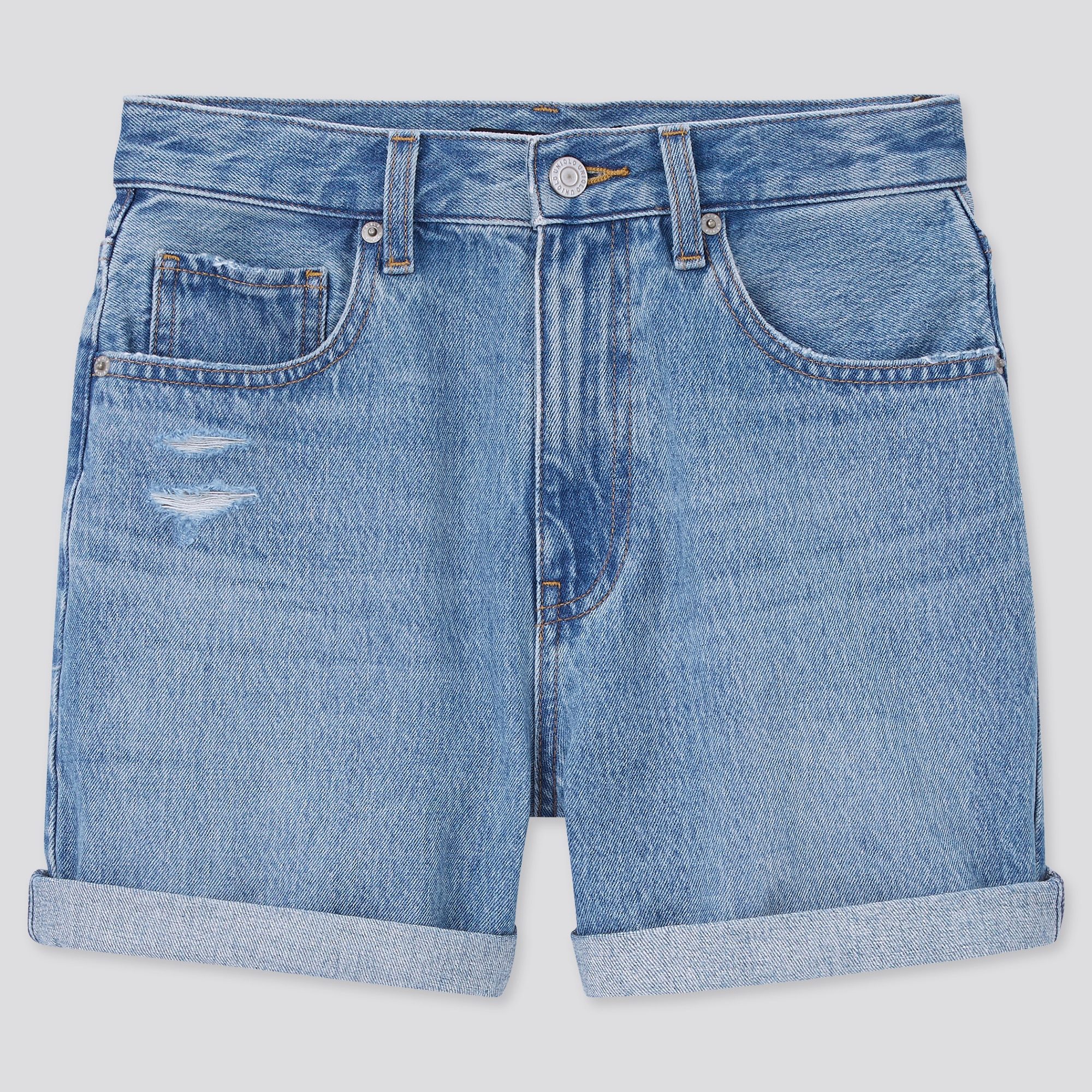 WOMEN'S HIGH RISE DENIM SHORTS | UNIQLO AU