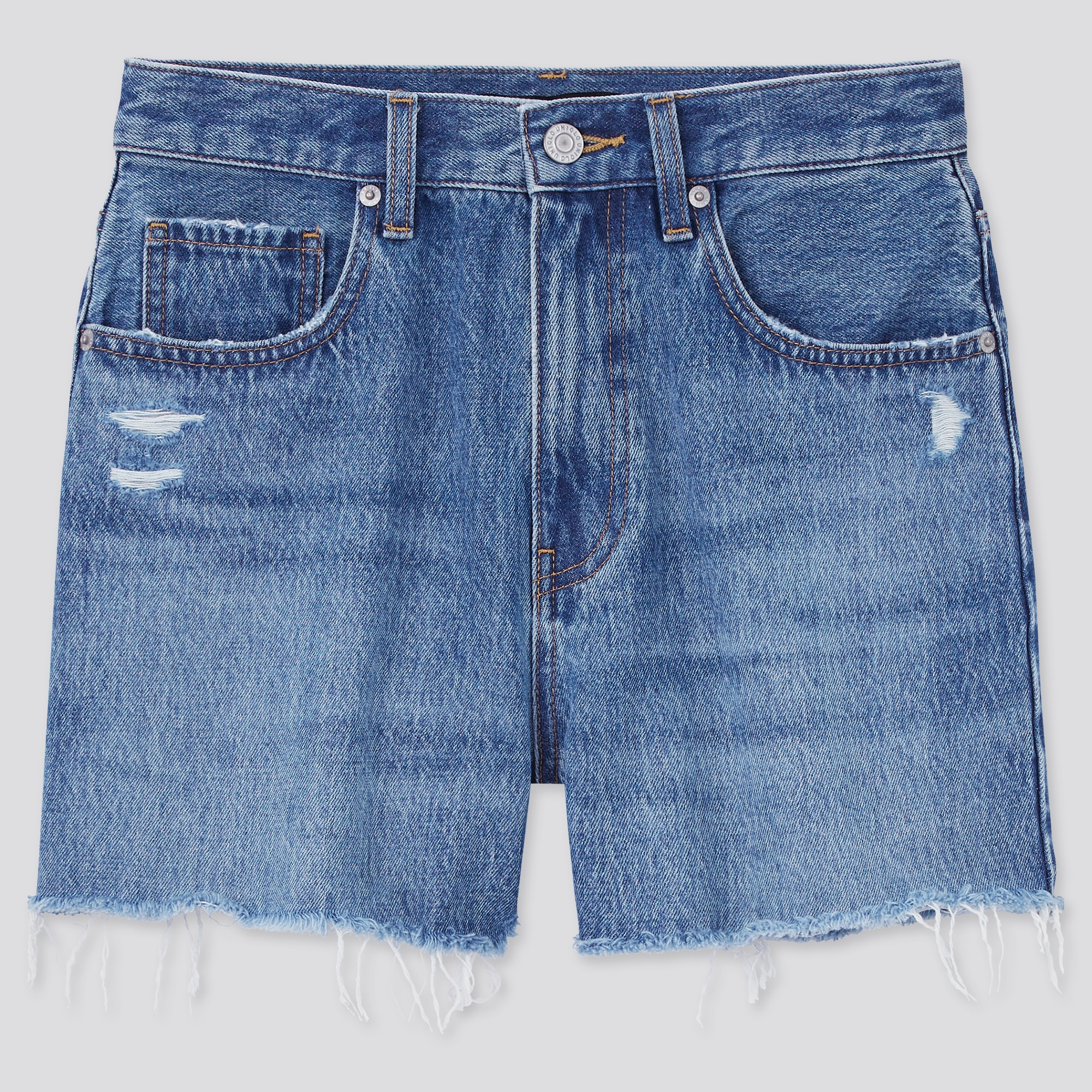 WOMEN'S HIGH RISE DENIM SHORTS | UNIQLO AU