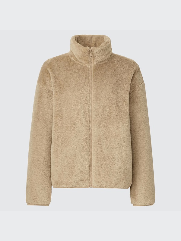 Fluffy Yarn Fleece Full-Zip Jacket